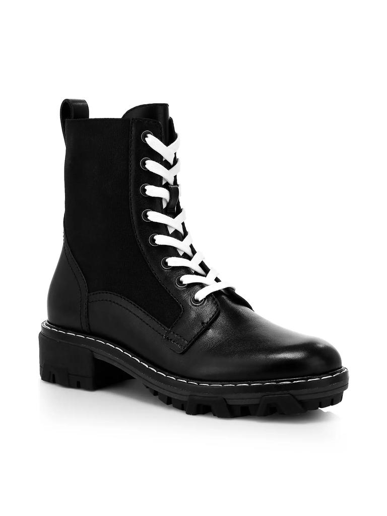 rag & bone Shiloh Lace-Up Leather Combat Boots