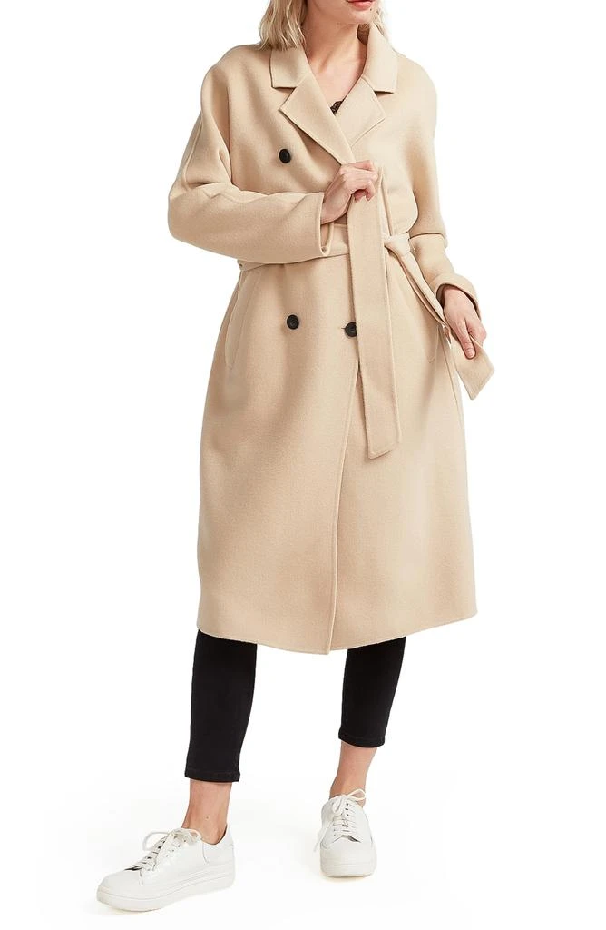 Belle & Bloom Boss Girl Double Breasted Wool Blend Coat 5