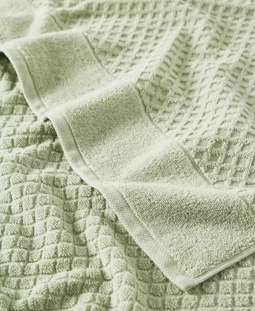 Linery 
Co Quick-Drying Cotton Diamond Waffle Textured 6-Piece Bath Towel Set 54x27x0.5 inches,26x16 inches 2