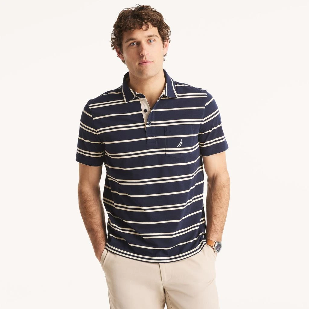 Nautica Mens Classic Fit Striped Polo 4