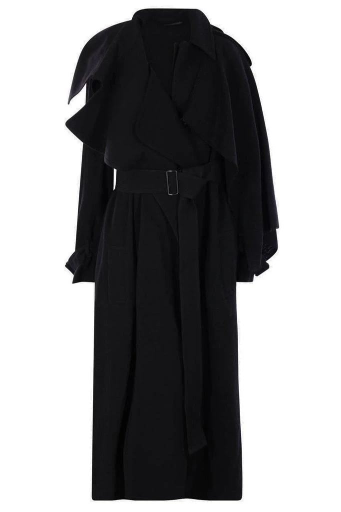 YOHJI YAMAMOTO Yohji Yamamoto Wrapped Coat from Cettire