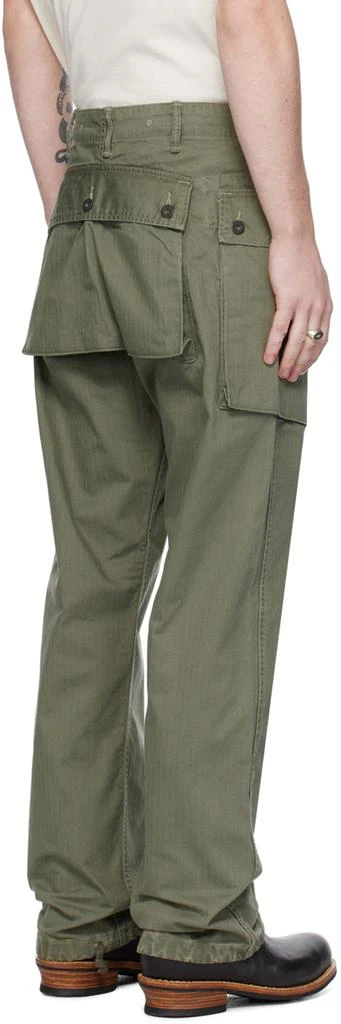 RRL Green Straight-Leg Cargo Pants 3