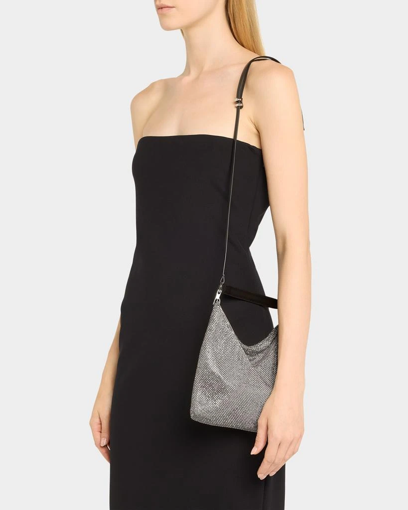 BENEDETTA BRUZZICHES Bella Ciao Crystal Mesh Shoulder Bag 2