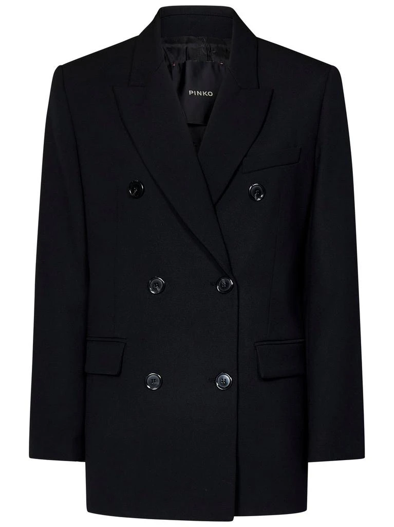 PINKO Pinko Double-Breasted Tailored Twill Blazer 1