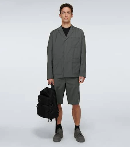 Prada Single-breasted wool poplin jacket 2