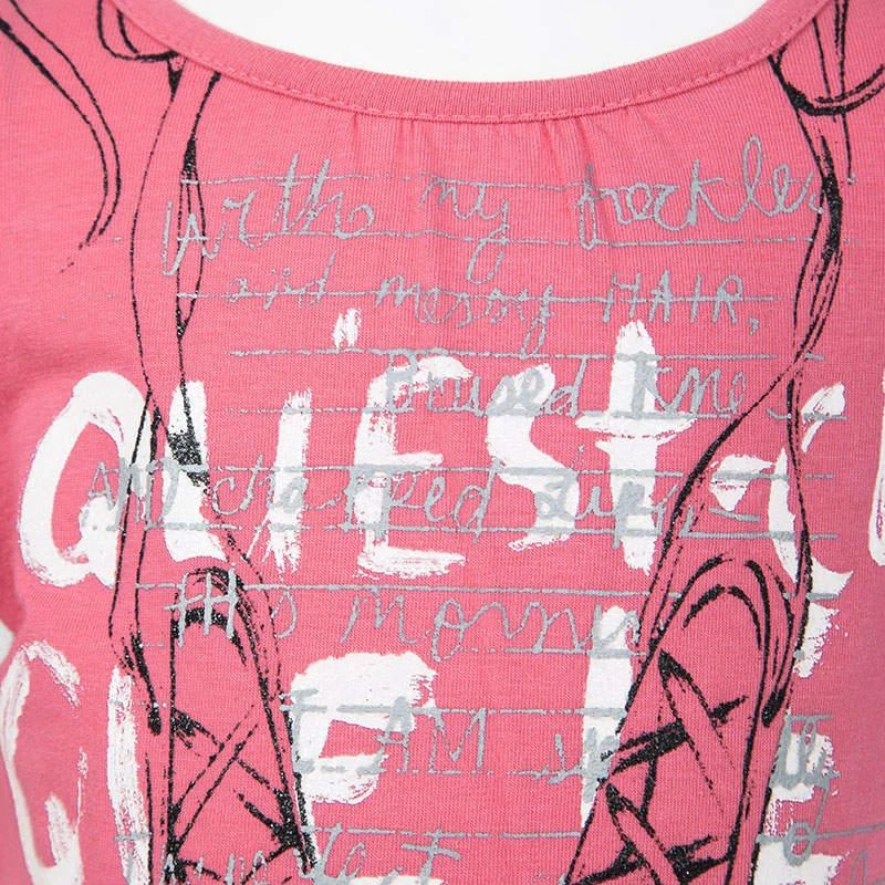 John Galliano John Galliano Pink Printed Cotton Jersey T-Shirt Dress 9 Months 4