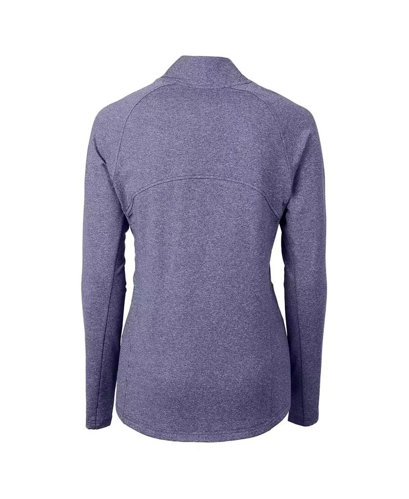 Cutter & Buck Women's Heather Navy Tennessee Titans Adapt Eco Knit Raglan Full-Zip Jacket 3