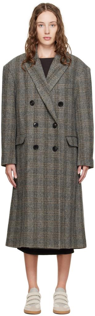 Isabel Marant Etoile Gray Lojima Coat