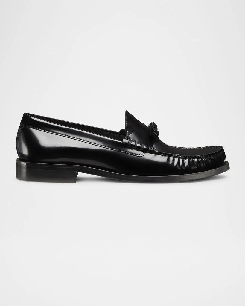 Stuart Weitzman Lottie Leather Bow Loafers 1