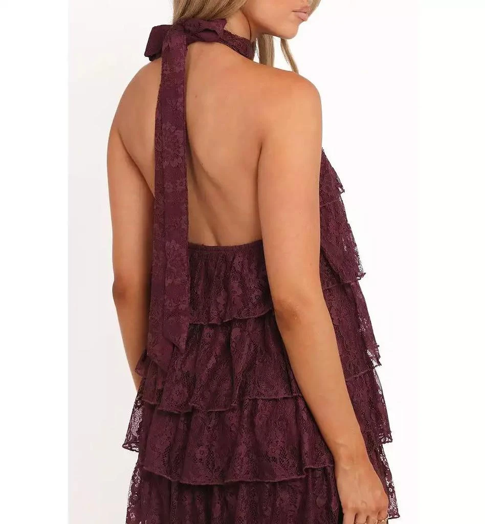 open lace back dress Zoella Red Off The Shoulder Mini Dress main image 0