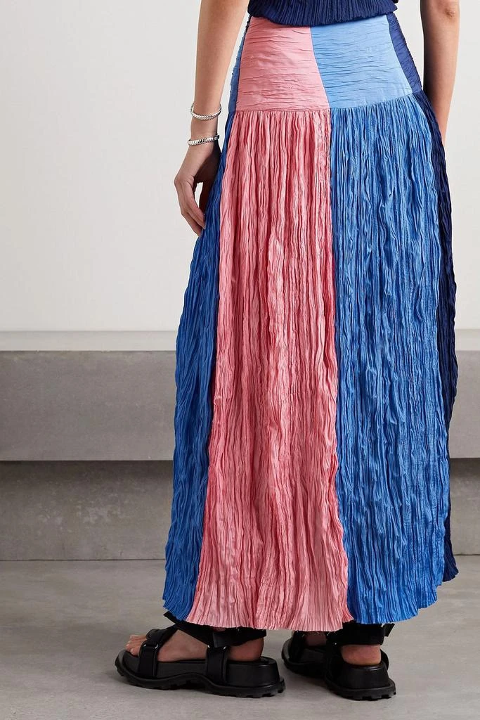 Partow Milo color-block crepon maxi skirt 3