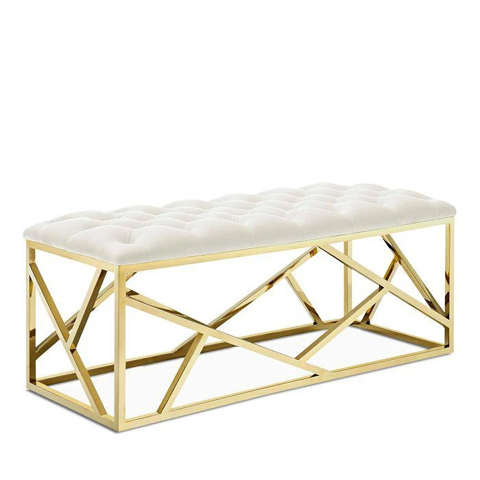 Modway Intersperse Gold Bench 1