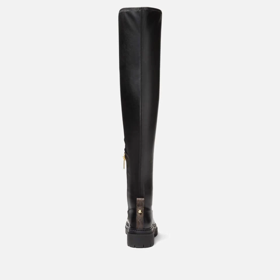 Michael Kors MICHAEL MICHAEL KORS WOMEN'S CYRUS LEATHER KNEE-HIGH BOOTS 4