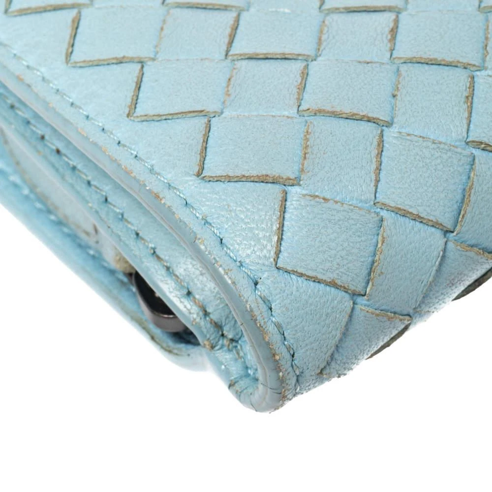 Bottega Veneta Bottega Veneta Blue Intrecciato Leather French Wallet 11