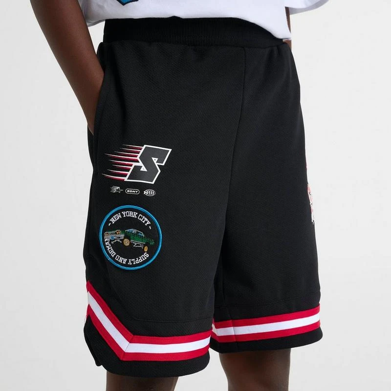 SUPPLY & DEMAND Kids' Supply & Demand Patch Mesh Shorts 6