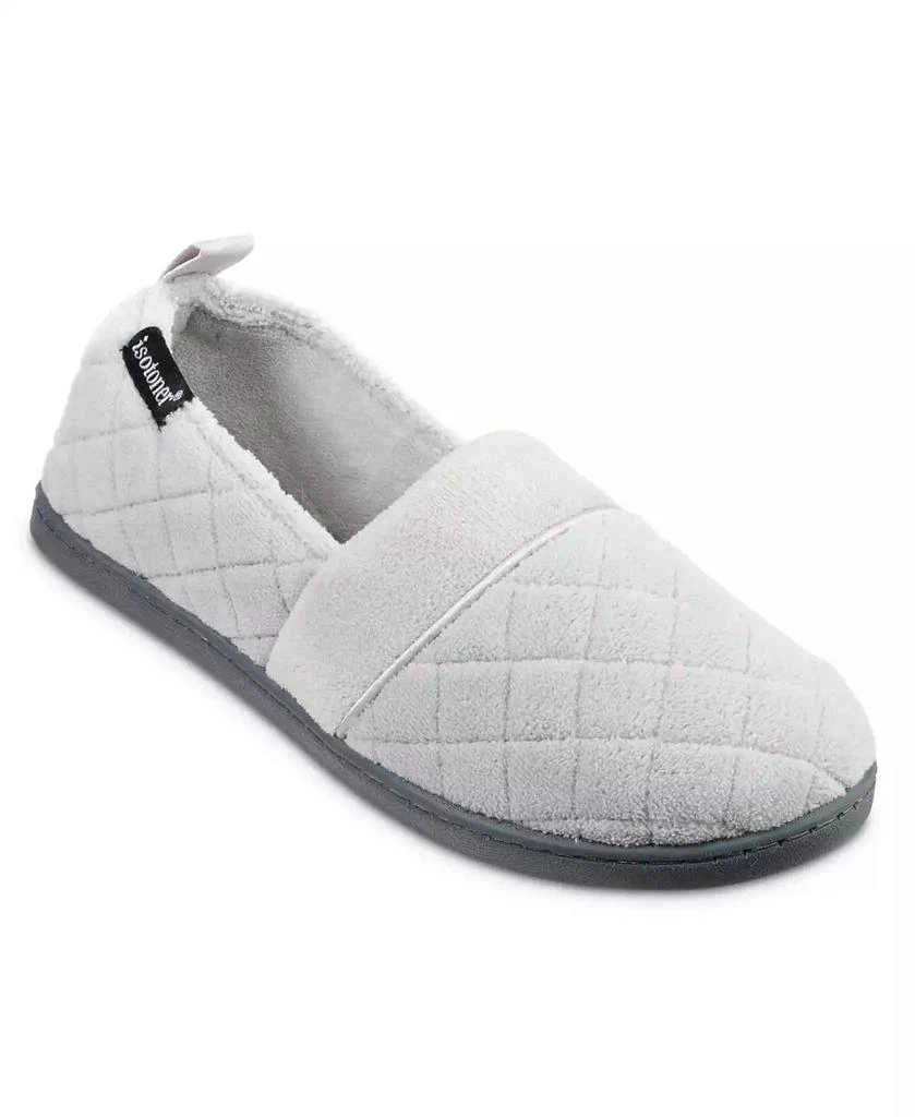 Isotoner Signature Quilted Memory Foam Microterry Slip On Slippers 1