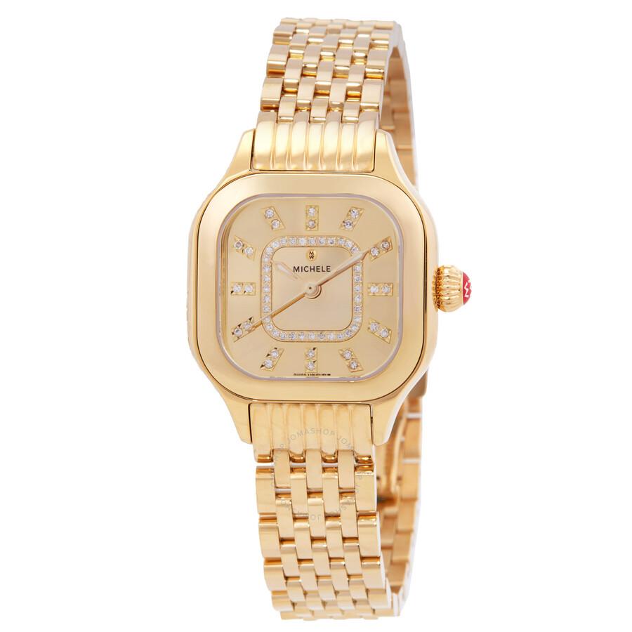 Michele Meggie Gold-tone Dial Ladies Watch MWW33B000013