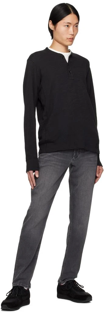 Rag & Bone Black Classic Henley 4