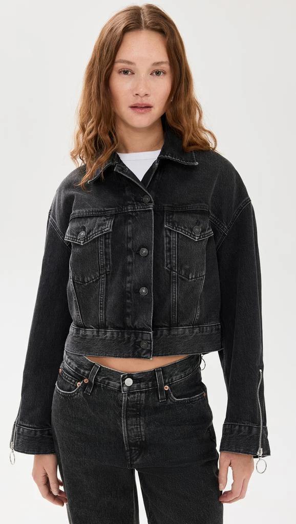 7 For All Mankind Oli Cropped Trucker Jacket 6
