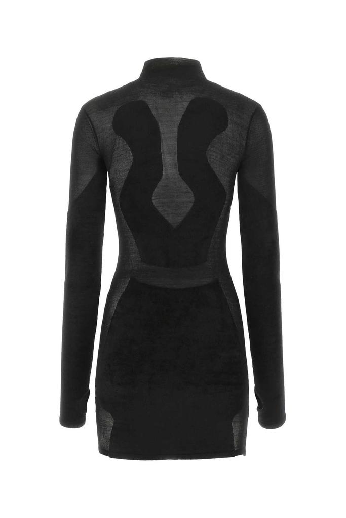 Dion Lee Dion Lee Chenille Intarsia Long-Sleeved Mini Dress