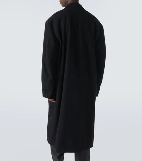 Lemaire Oversized virgin wool twill overcoat 4