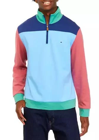 Crown & Ivy™ Ivy Color Block Zip Pullover 1