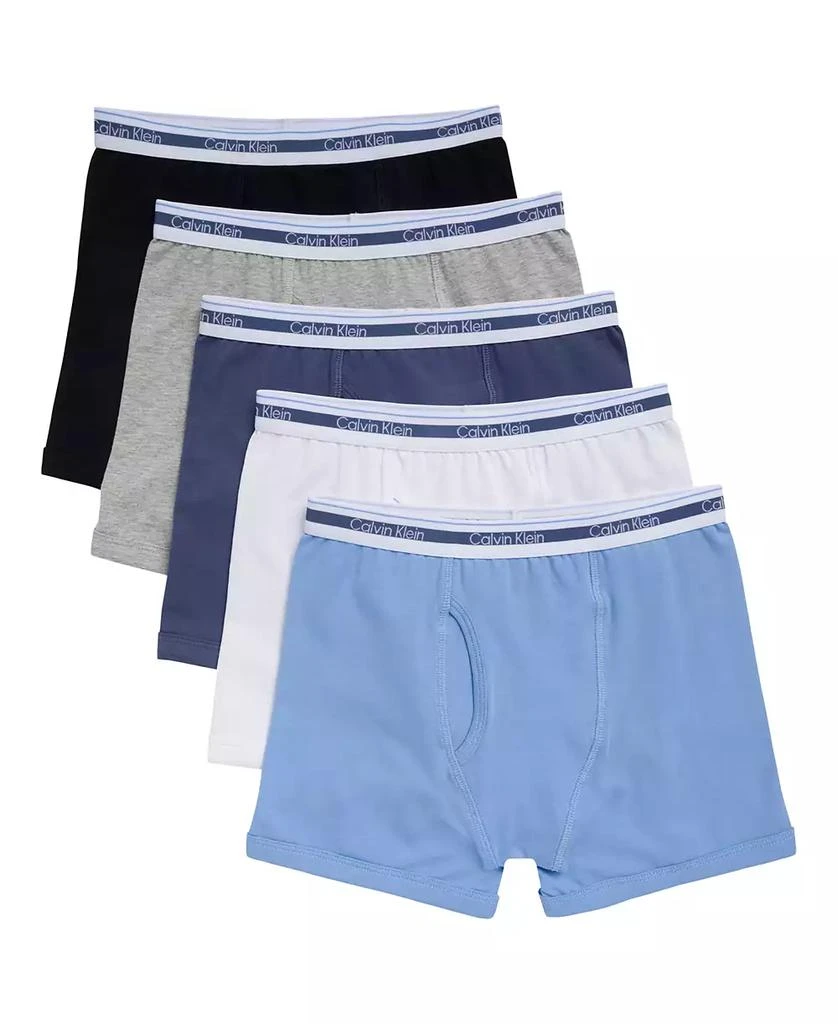 Calvin Klein Boys
 4-16 Varsity Boxer Briefs, 5-Pack