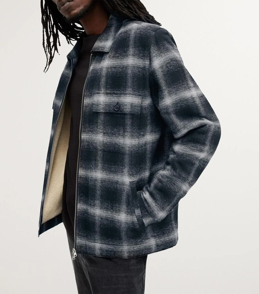 ALL SAINTS Cotton Brushed Check Marley Jacket 4