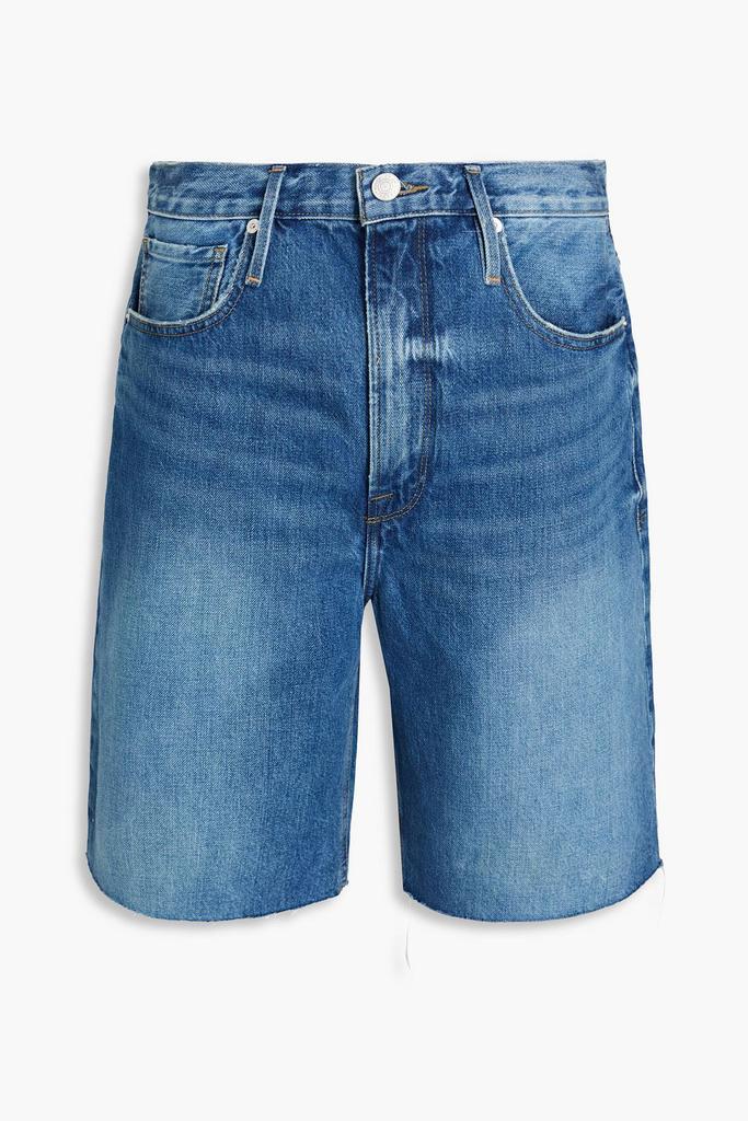 【送料&関税込】AGOLDE Blue Five-pocket Shorts With Button C AGOLDE Blue Five-Pocket Shorts With Button Closure In Denim