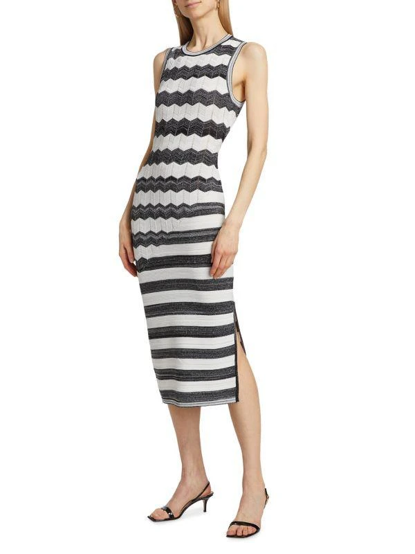 Asymmetric Zig-Zag Knit Midi-Dress  On Sale Now with Up to 84% Off |  Discover Exclusive Deals & Savings at BeyondStyle  Authentic Milly dresses|women's|Women's|women's  apparel|sheath with Limited-Time Discounts, Free Shipping, and