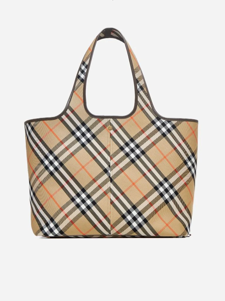 Burberry Check canvas medium tote bag 1