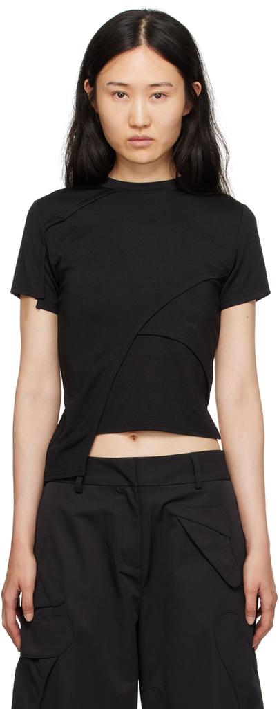 HELIOT EMIL Black Deconstructed T-Shirt