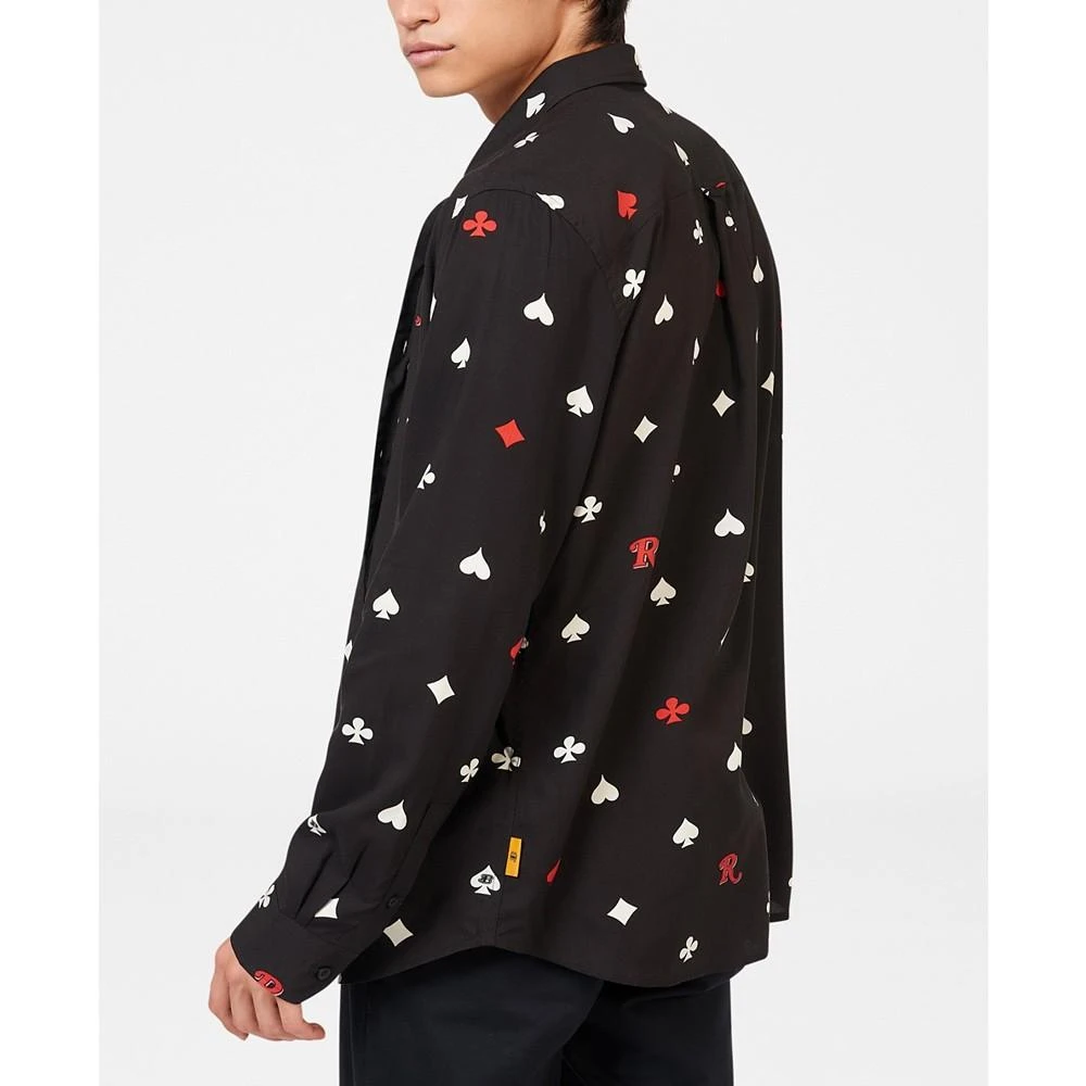 Ben Sherman Men's Rolling Stone Collaboration Card Suits Print Shirt 2