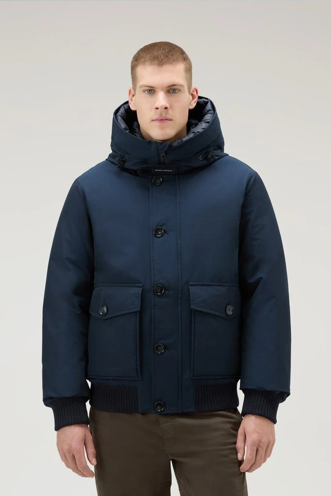 WOOLRICH Polar Bomber in Ramar Cloth - Men - Black 1