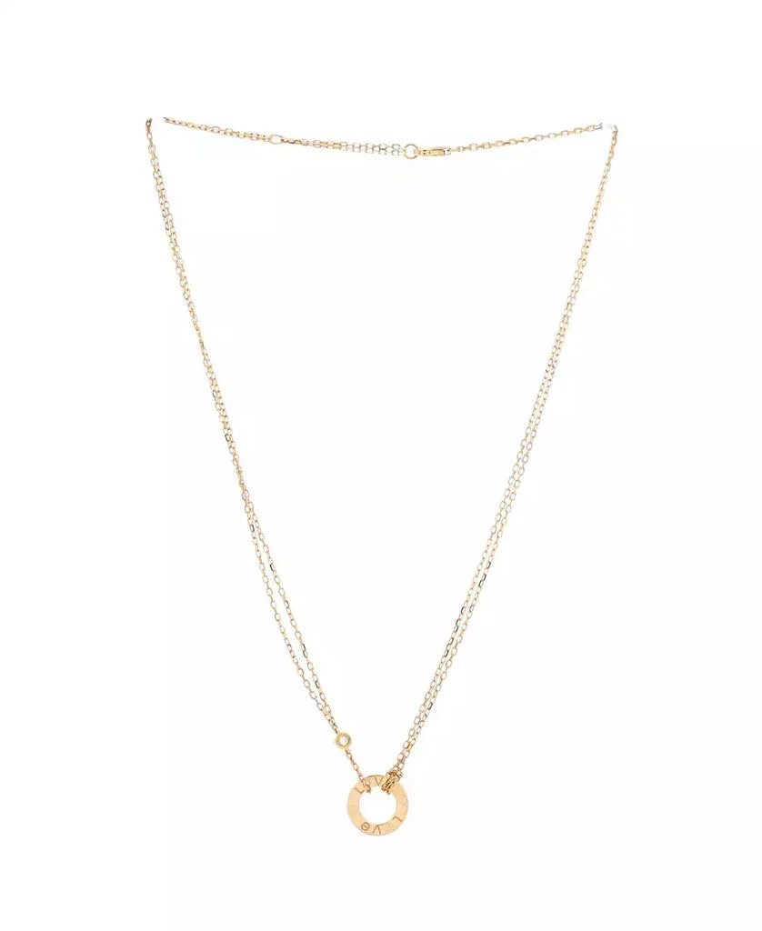 Cartier 2 Diamonds Love Pendant Necklace 3