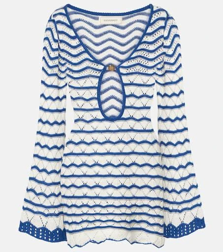 Bananhot Rey striped crochet beach dress 1