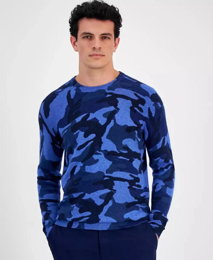 Club Room Men's Printed Camo Cashmere Sweater, Created for Macy's 1