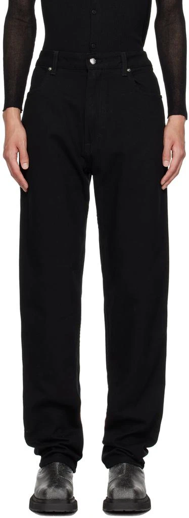 Eckhaus Latta Black Straight-Leg Jeans 1