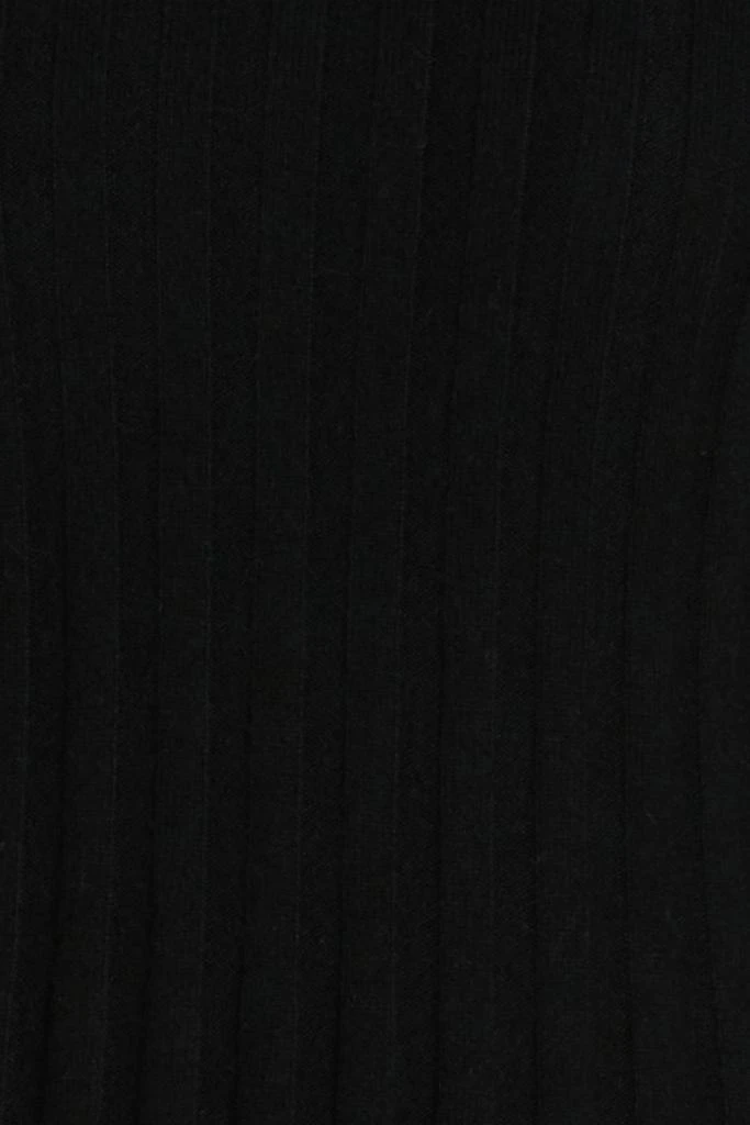 N.PEAL Ribbed cashmere turtleneck midi dress 4