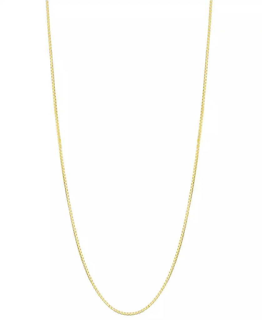 Macy's 16" Box Chain Necklace (3/4mm) in14k Gold 1