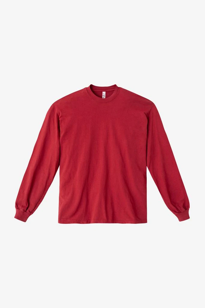 Los Angeles Apparel 1807GD Unisex - 6.5oz Long Sleeve Garment Dye Crew Neck T-Shirt (Extra Colors) 3