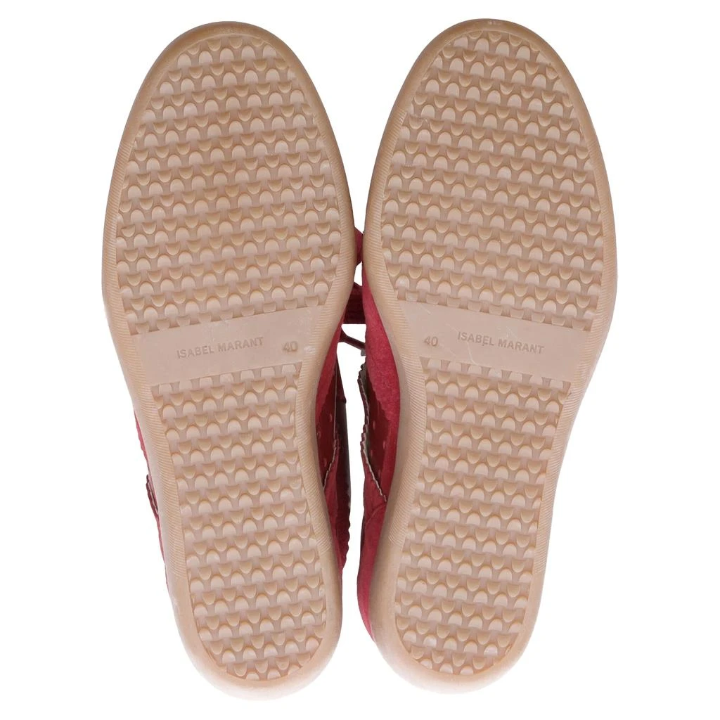 Isabel Marant Bobby High-Top Wedge Sneakers in Burgundy Suede 6
