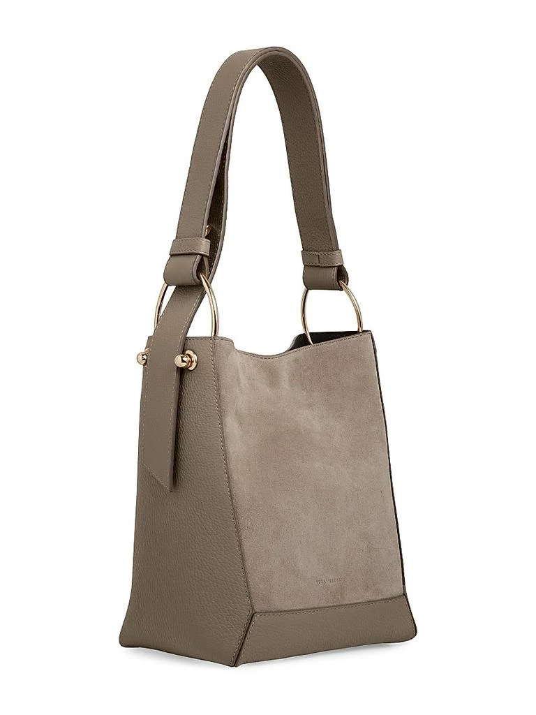 Strathberry Lana Midi Suede Bucket Bag 5