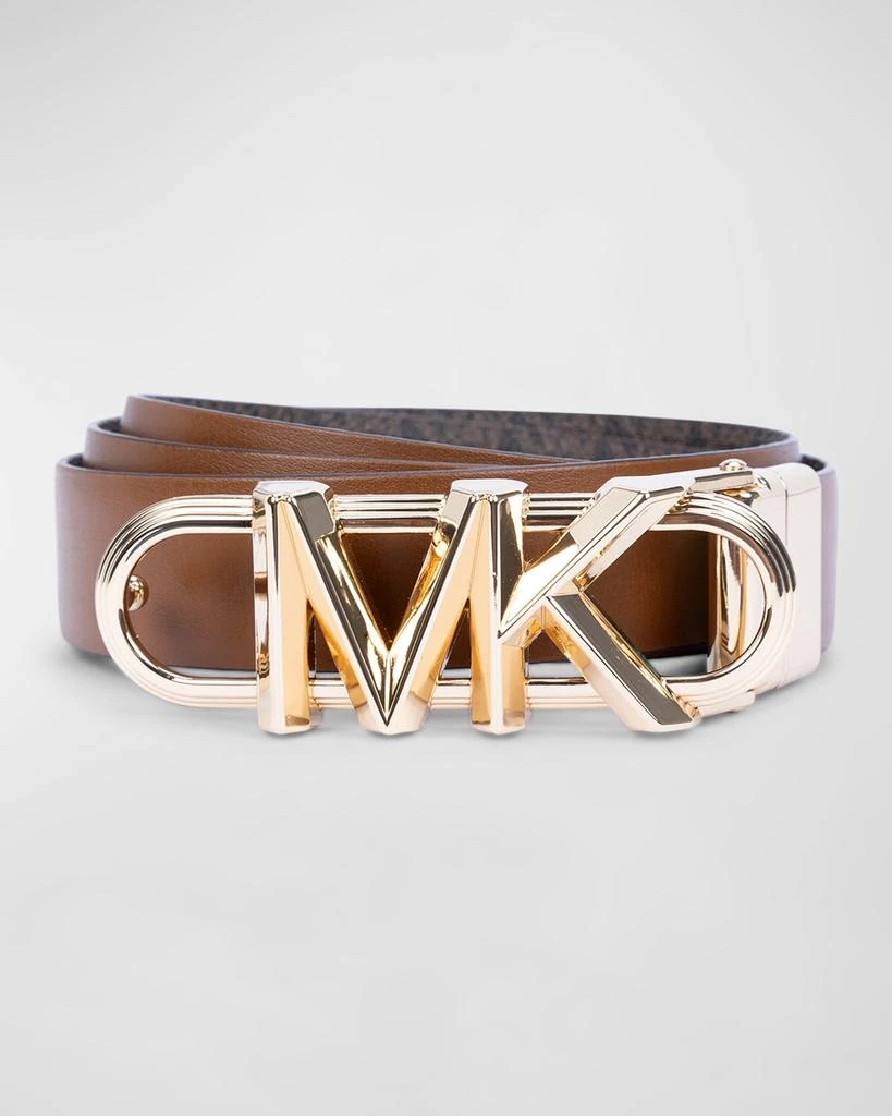 Michael Kors Reversible Logo Leather Belt 1