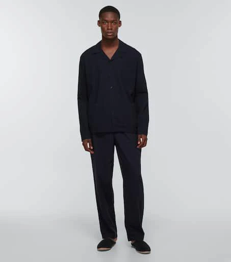 Sunspel Cotton long-sleeved pajama shirt 2
