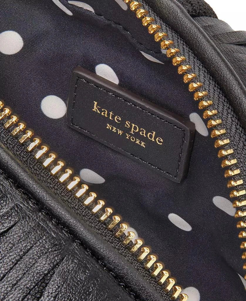 Kate Spade Shaggy Fabric & Fringed Leather Small 3D Dog Crossbody 2