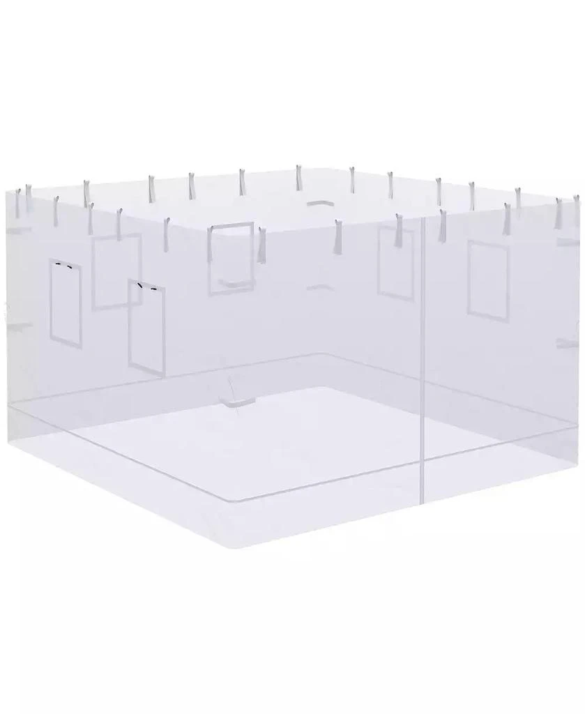 Outsunny Mesh Sidewalls for 10
 x 10
 Canopy Tent with 6 Windows,