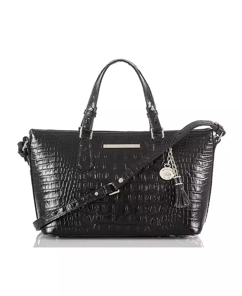 Brahmin Mini Asher Melbourne Embossed Leather Satchel 1