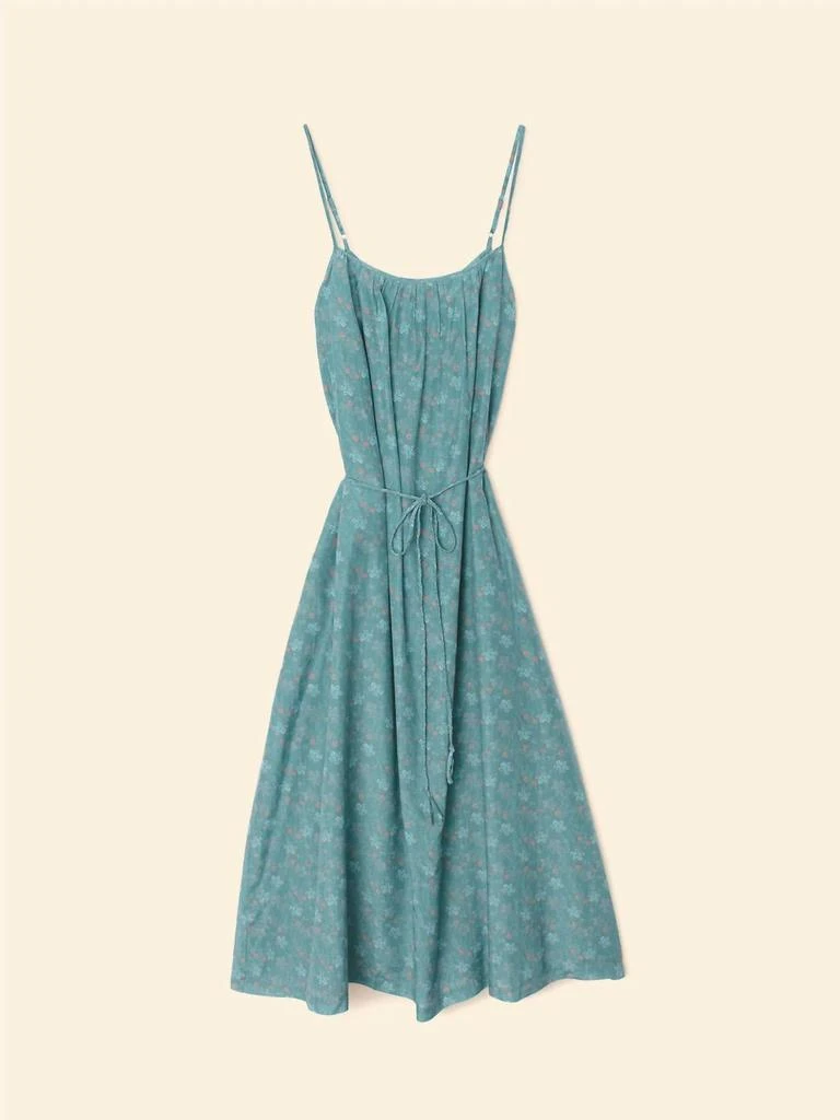 xirena dress green Xirena Leyla Ruffle Strap Maxi Dress Green Cotton Gauze Size Medium