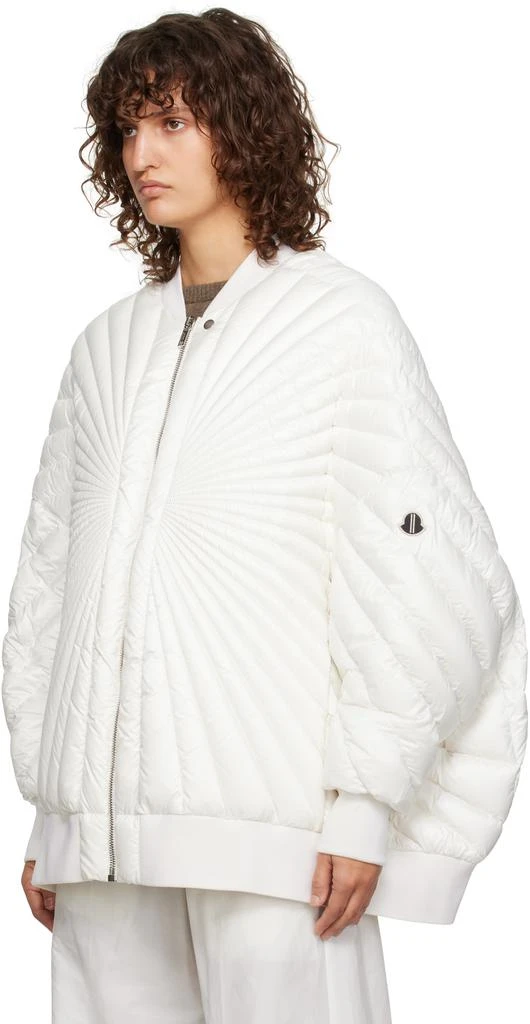 Rick Owens Moncler + Rick Owens Off-White Radiance Peter Bomber Jacket 4